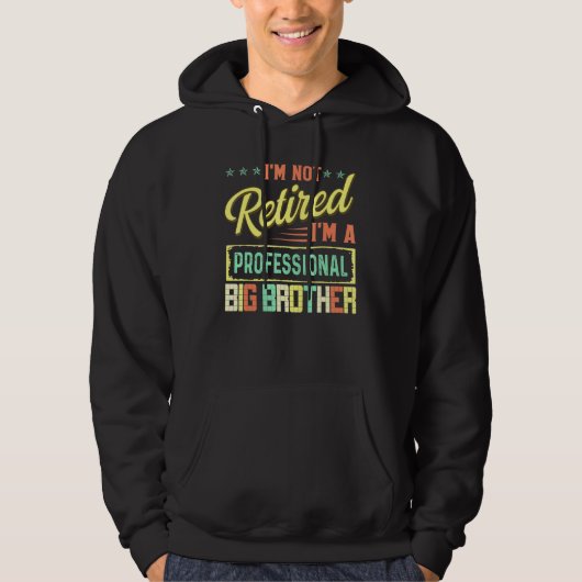 Big Brother voor mannen in ruste Hoodie (Voorkant)