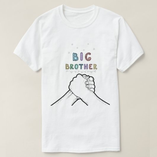 Big Brother Vuiststoot Typografie T-shirt (Design voorkant)