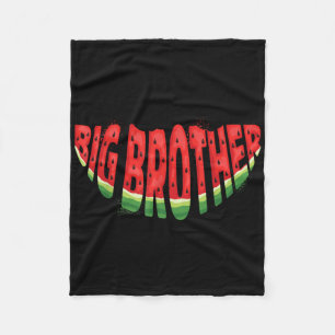 Big Brother Watermelon Summer Fruit Family Matchin Fleece Deken