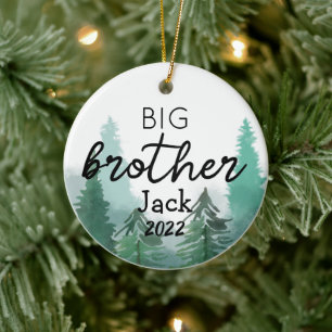 Big Brother Waterverf Treedt keramisch sieraad Ornament