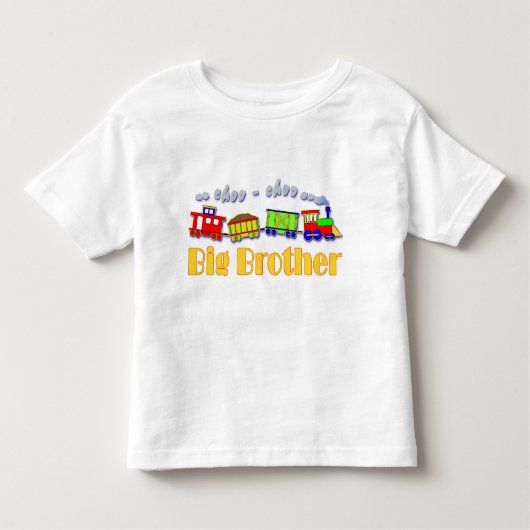 Big Brother Whimsical Choo Choo Train Kinder Shirts (Voorkant)