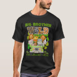 Big Brother Wild Zoo Theme Birthday Truck Safari J T-shirt<br><div class="desc">Big Brother Wild Zoo Theme Birthday Truck Safari Oerwoud.</div>