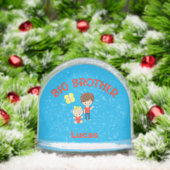 Big Brother with Baby Sister Personalized  Sneeuwbol (Kerstmis)
