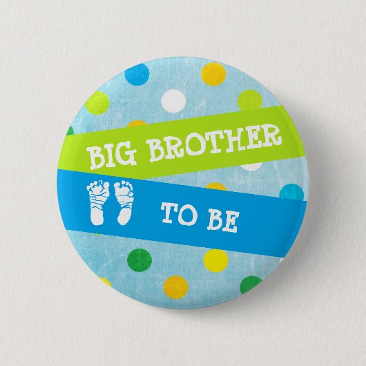 Big Brother wordt Baby shower Button (Voorkant)
