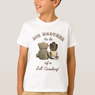 Big Brother wordt lid van Lil' Cowboy & Teddy Bear T-shirt