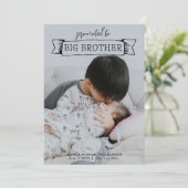 Big Brother Zus Geboorte Aankondiging 2 Foto (Staand voorkant)