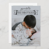 Big Brother Zus Geboorte Aankondiging 2 Foto (Voorkant / Achterkant)