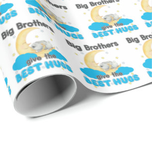 Big Brothers Geef de Beste Knuffels - Bunny Moon Cadeaupapier