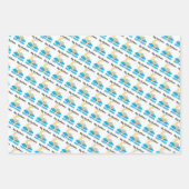 Big Brothers Geef de Beste Knuffels - Bunny Moon Inpakpapier Vel (Voorkant 3)