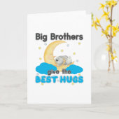 Big Brothers Geef de Beste Knuffels - Bunny Moon Kaart (Gele Bloem)