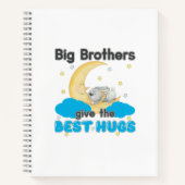 Big Brothers Geef de Beste Knuffels - Bunny Moon Notitieboek (Voorkant)