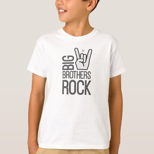 Big Brothers Rock!  Een heupen en moderne grote br T-shirt (Voorkant)