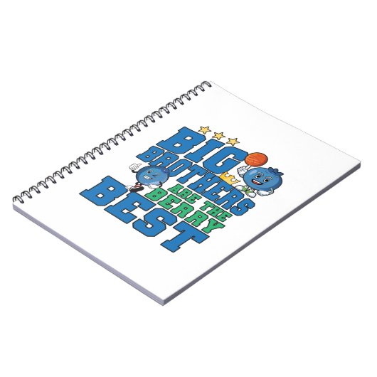 Big Brothers zijn de beste Berry - Blueberry Pun Notitieboek (Linkerzijde)