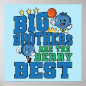 Big Brothers zijn de beste Berry - Blueberry Pun Poster (Voorkant)