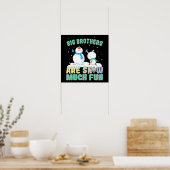 Big Brothers zijn Snow Much Fun - Holiday Snowman Poster (Keuken)