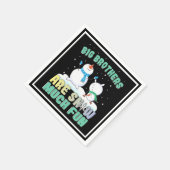 Big Brothers zijn Snow Much Fun - Holiday Snowman Servet (Hoek)