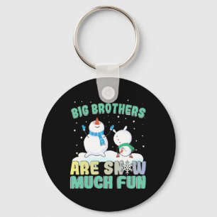 Big Brothers zijn Snow Much Fun - Holiday Snowman Sleutelhanger