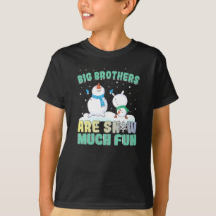 Big Brothers zijn Snow Much Fun - Holiday Snowman T-shirt