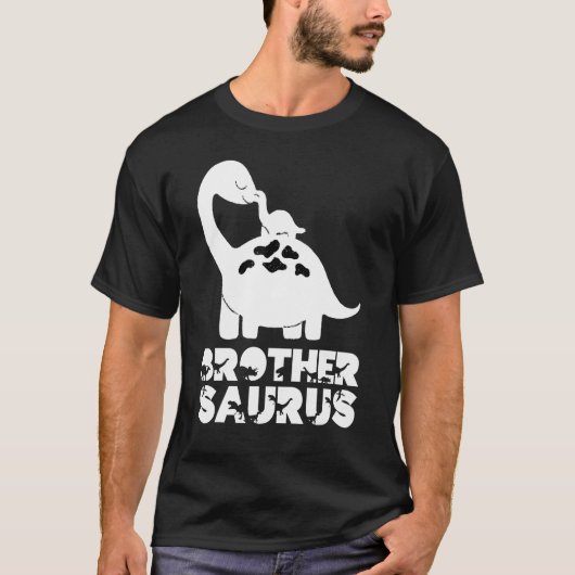 Big Brothersaurus Rex Little Brother Saurus Bro Di T-shirt (Voorkant)