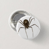 Big Brown 3D Halftone Spider Ronde Button 3,2 Cm (Voorkant /achterkant)
