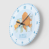 Big Brown Bear Helps Little Yellow Bear Grote Klok (Hoek)