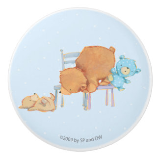 Big Brown Beer, Calico & diskettestation Share Two Keramische Knop