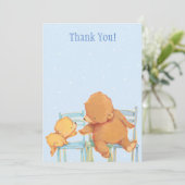 Big Brown Beer en Yellow Beer Dank je wel Bedankkaart (Staand voorkant)