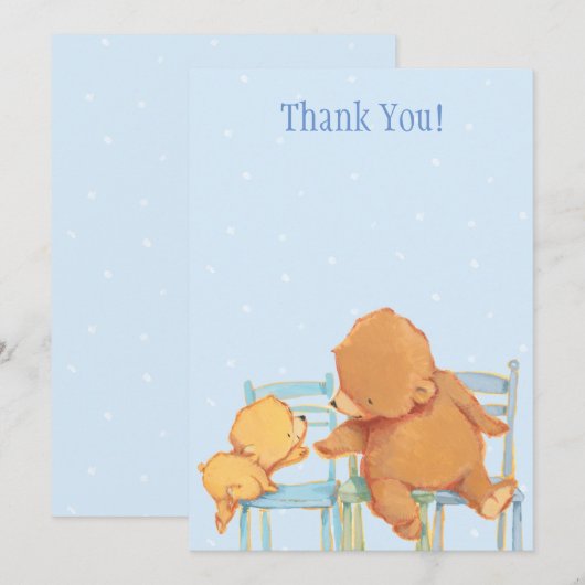 Big Brown Beer en Yellow Beer Dank je wel Bedankkaart (Voorkant / Achterkant)