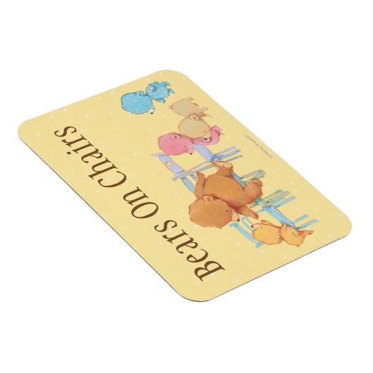 Big Brown Beer & Friends Share Four Chairs Magneet (Rechterzijde)