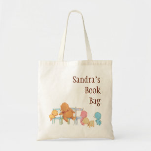 Big Brown Beer & Friends Share Four Chairs Tote Bag