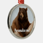 Big Brown Beer Metal Ornament (Rechts)