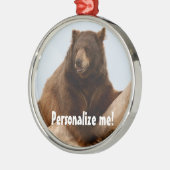 Big Brown Beer Metal Ornament (Links)