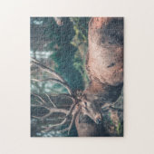 Big Brown Buck Deer met Grote Antlers Legpuzzel (Verticaal)