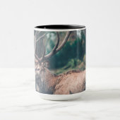 Big Brown Buck Deer met Grote Antlers Mok (Midden)