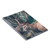Big Brown Buck Deer met Grote Antlers Notitieboek (Rechterzijde)