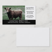 Big Brown Cow - Rundvleeskwekerij of rangeerkaart Visitekaartje (Voorkant / Achterkant)