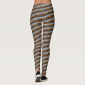 Big Brown Highland Koeien, Dames Leggings (Achterkant)