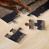 Big Brown Highland Koeien, puzzel (Zijkant)