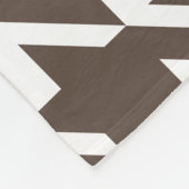 Big Brown Houndstooth Fleece Blanket Deken (Hoek)