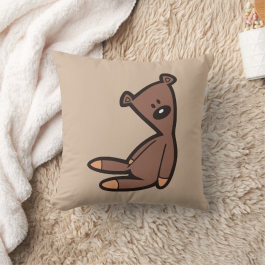 Big Brown Teddy Bear Kussen (Deken)
