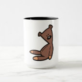 Big Brown Teddy Bear Mok (Midden)