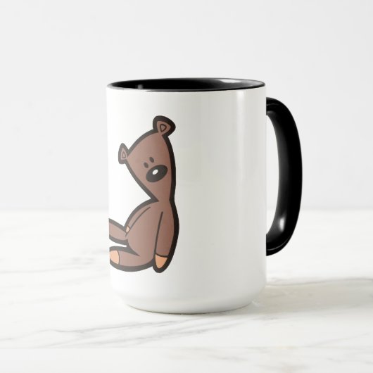 Big Brown Teddy Bear Mok (Voorkant rechts)