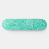Big Bubblegum Bubbles Overal Blauwgroen Dank je Persoonlijk Skateboard (Horizontaal)