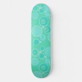 Big Bubblegum Bubbles Overal Blauwgroen Dank je Persoonlijk Skateboard (Voorkant)