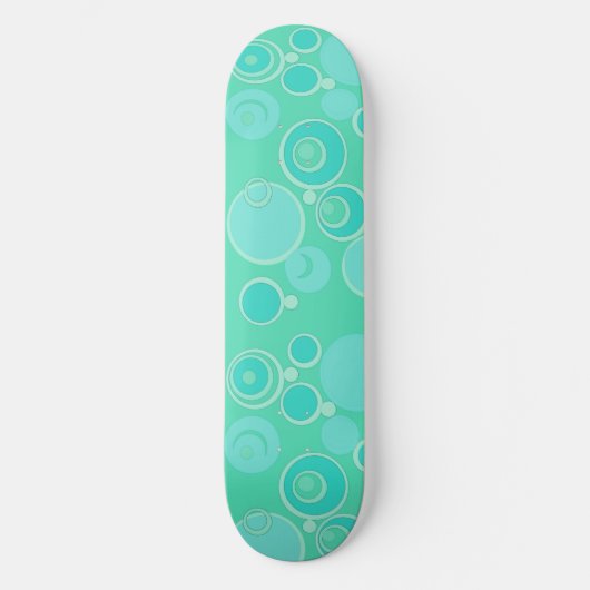 Big Bubblegum Bubbles Overal Blauwgroen Dank je Persoonlijk Skateboard (Voorkant)
