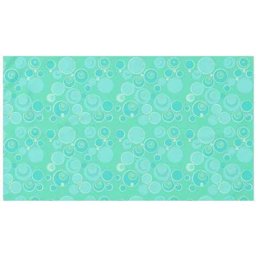 Big Bubblegum Bubbles Overal Blauwgroen Dank je Tafelkleed (Voorkant (Horizontaal))