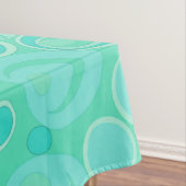 Big Bubblegum Bubbles Overal Blauwgroen Dank je Tafelkleed (Voorbeeld)