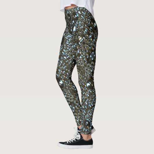 Big Bubbles natte look leggings (Links)
