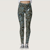 Big Bubbles natte look leggings (Voorkant)