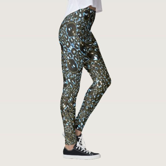 Big Bubbles natte look leggings (Rechts)